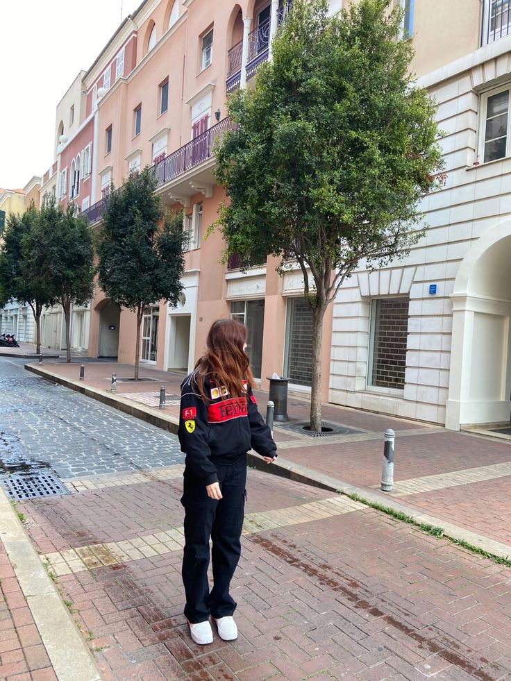 Black Ferrari F1 Racing Jacket – Premium Streetwear Edition