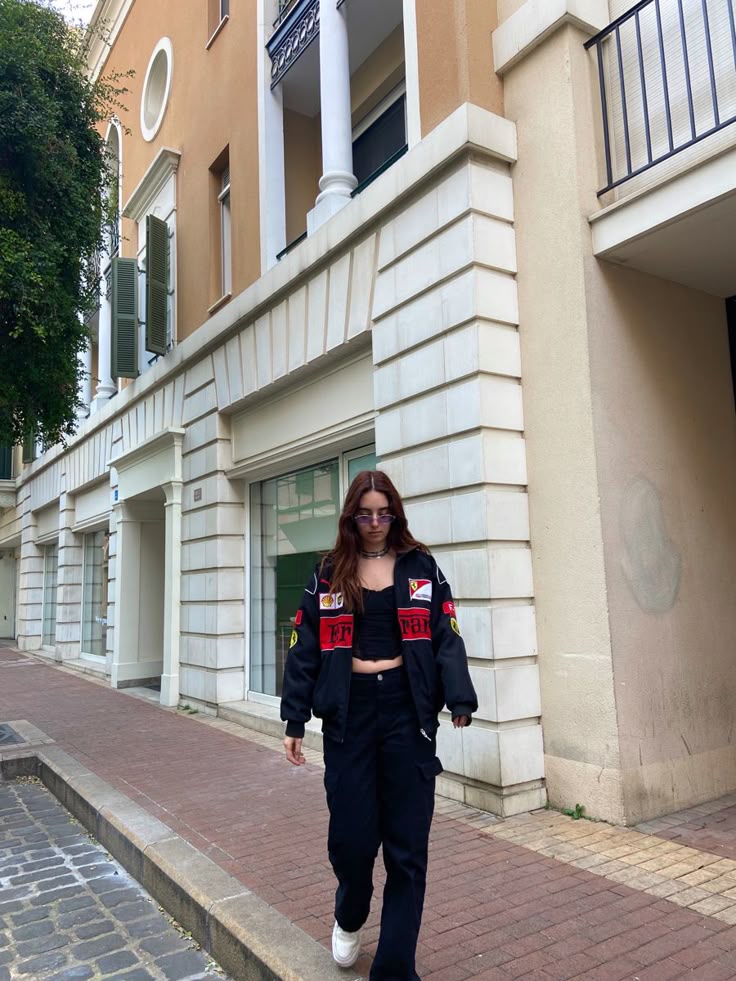 Black Ferrari F1 Racing Jacket – Premium Streetwear Edition