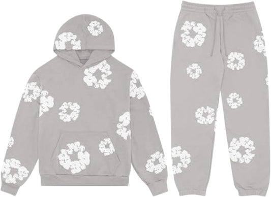 Men’s Y2K Floral Oversized Tracksuit – Harajuku Streetwear Vibes