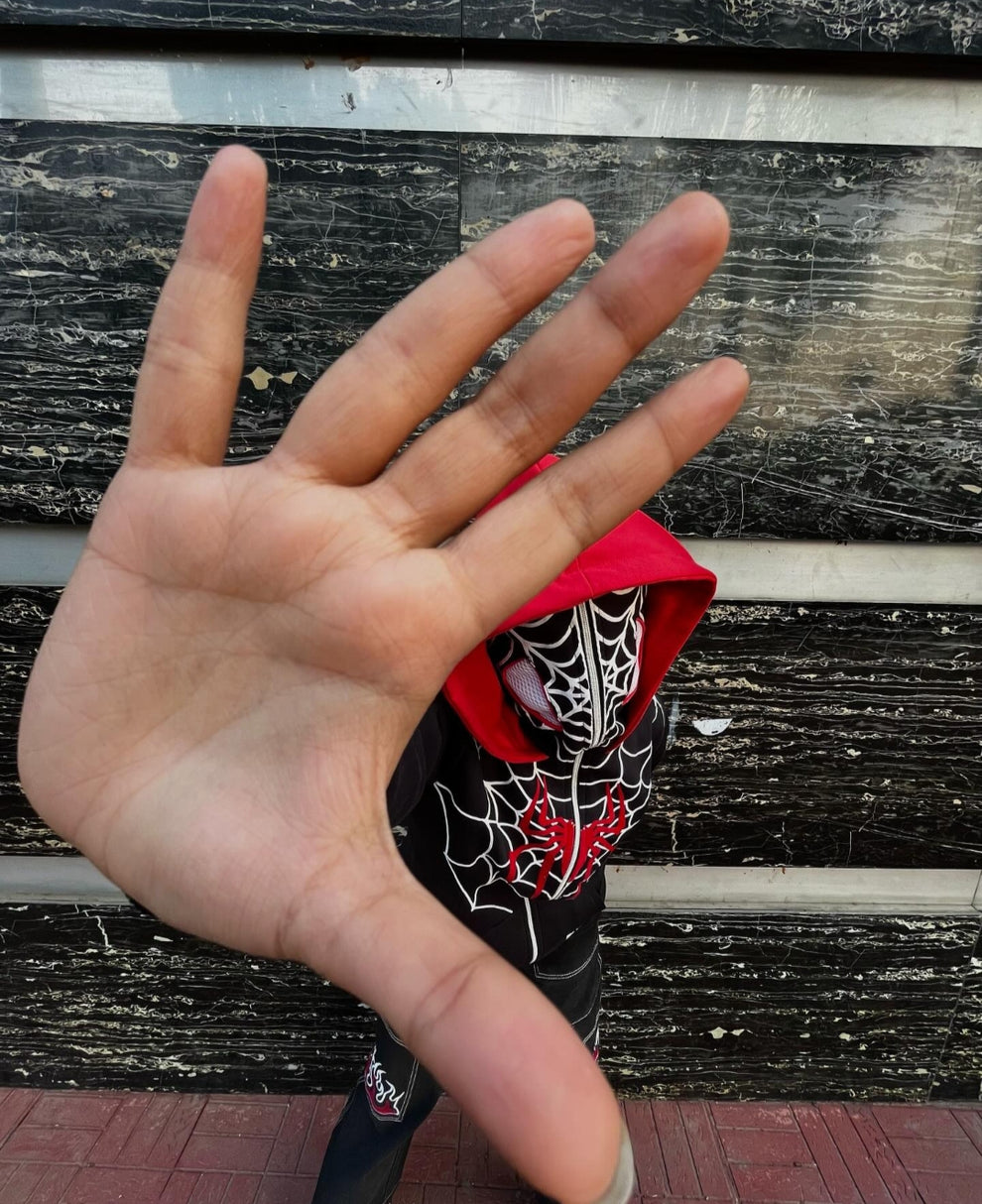 SPIDERMAN HOODIE FULL ZIP UP AT MERCY WEAR