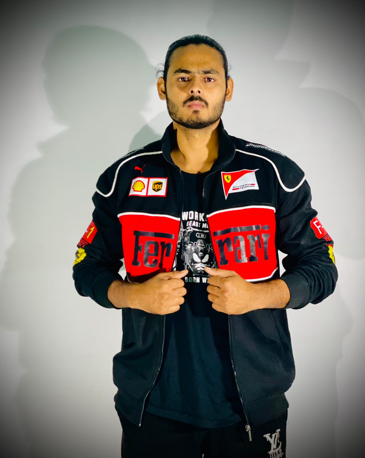 Racing Icon Black Ferrari F1 Vintage Jacket | For True Racers and Motorsport Enthusiasts