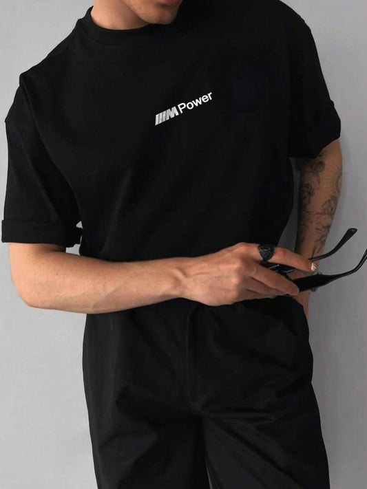 M8 Oversized Tee – Classic White Streetwear Staple