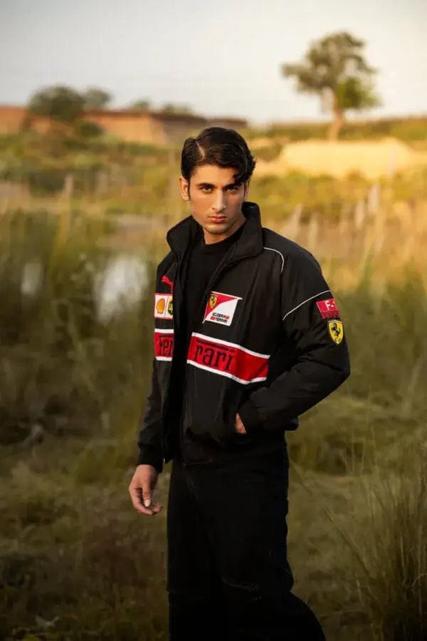 Black Ferrari F1 Streetwear Jacket – Sleek Racing Style for Every Day