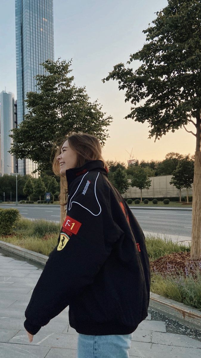 Black Ferrari F1 Racing Jacket – Premium Streetwear Edition