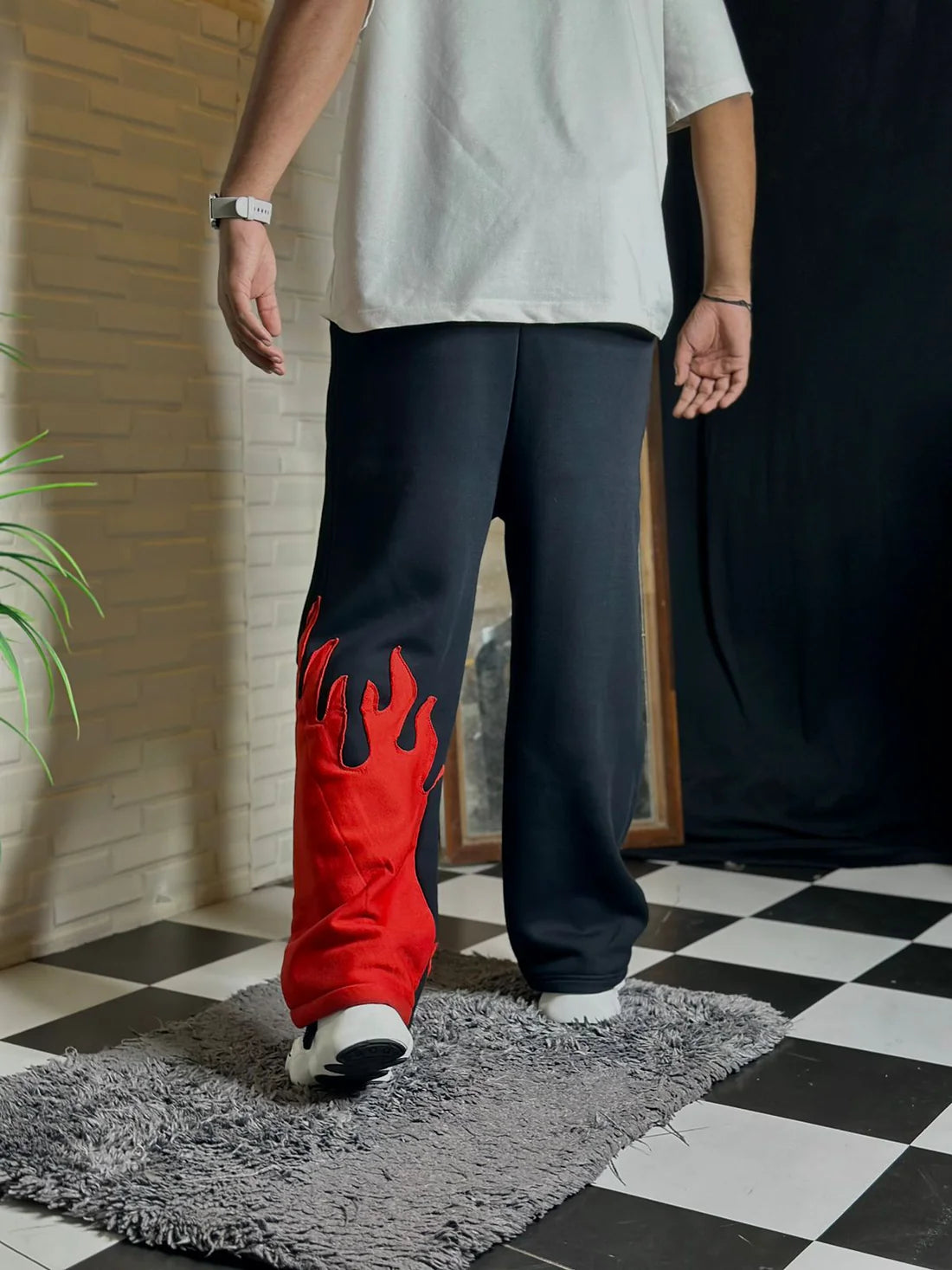 Fire Kick Bottom Cotton Pants – Bold, Flared, Unapologetically You