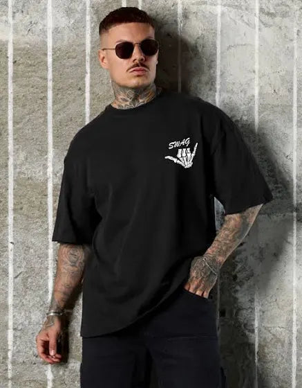 TRENDY BLACK OVERSIZED UNISEX T-SHIRT | MERCY WEAR