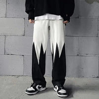 Aesthetic Straight Fit Panel Lounge Track Pants – Men's Urban Comfort