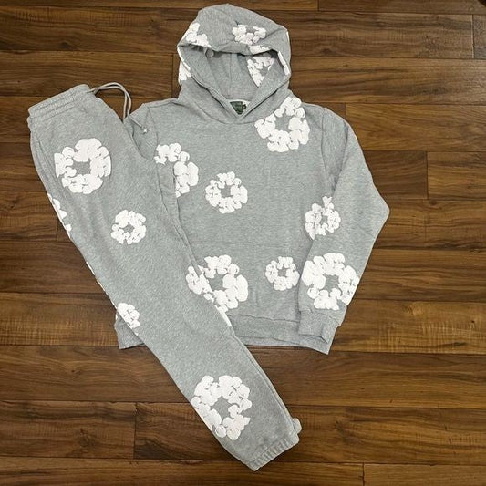 Men’s Y2K Floral Oversized Tracksuit – Harajuku Streetwear Vibes