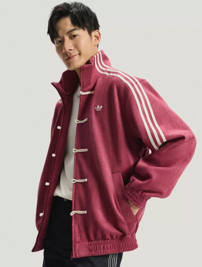 CNY Suede Maroon Jacket – Chinese New Year Urban Streetwear Edition