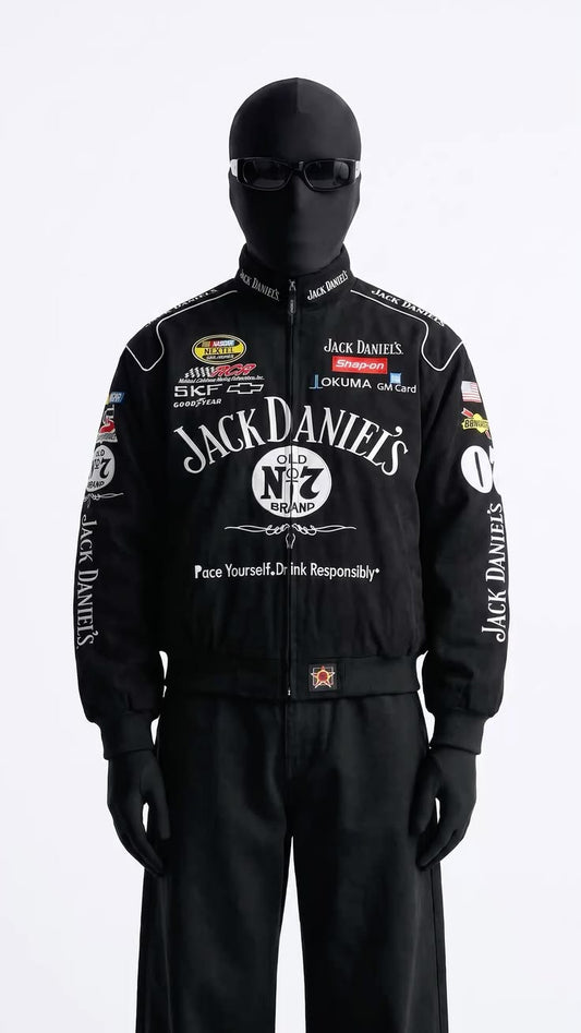 Jack Daniels Black Label Racing Jacket – Mercy Wear