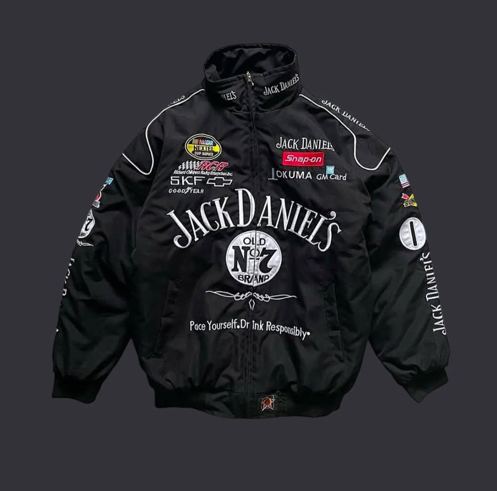 Jack Daniels Black Label Racing Jacket | Mercy Wear – Mercy wear