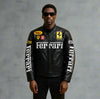 Ferrari Black Moto Jacket – F1 Streetwear Edition by Mercy Wear