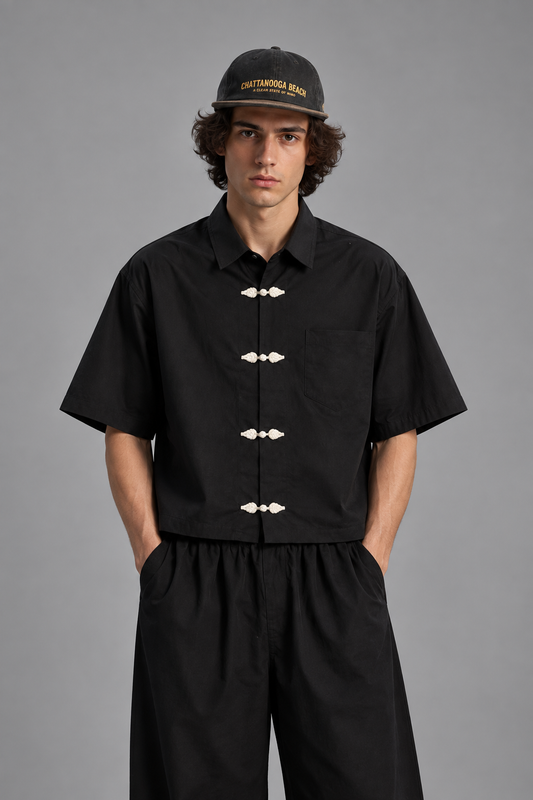 Seoul Shadow Oversized Shirt – Korean Streetwear Edition