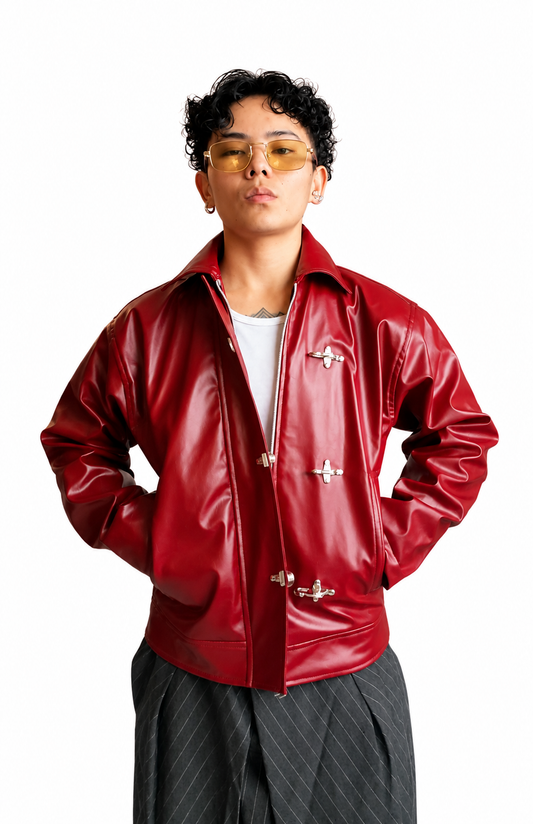 MERCYWEAR CLASP JACKET - BURGUNDY