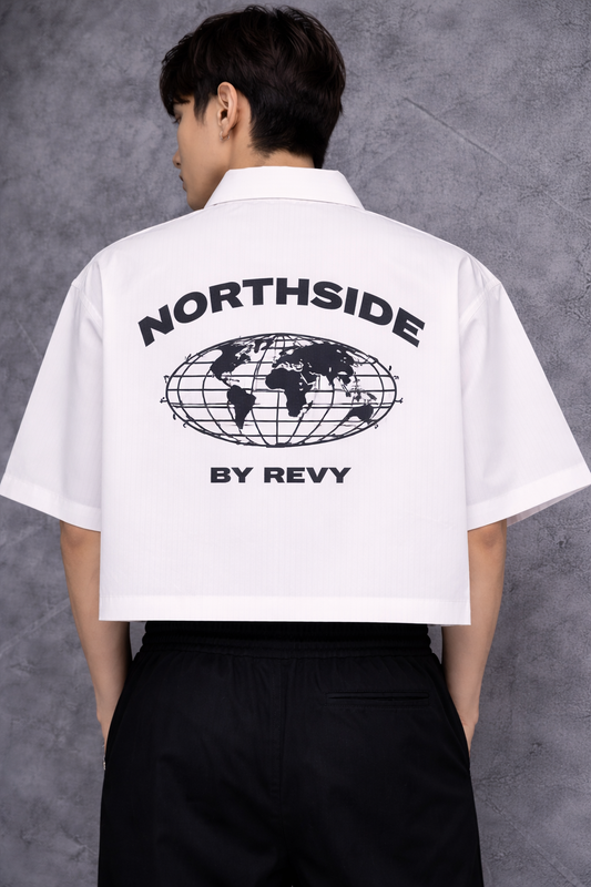 Northside oversized unisex shirt with bold graphic print