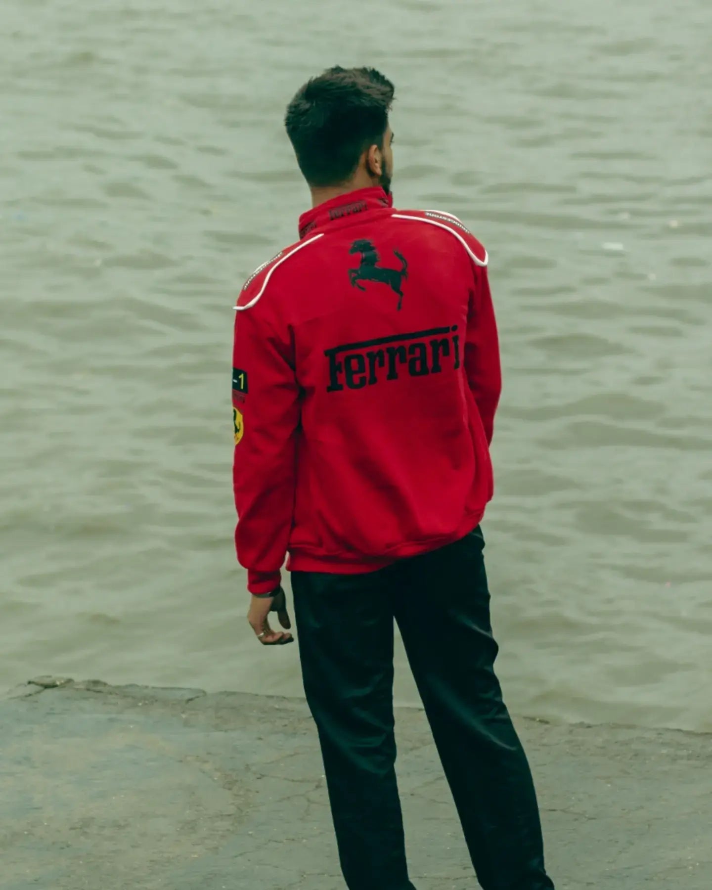 Vintage Red Ferrari F1 Racer Jacket Iconic Jacket