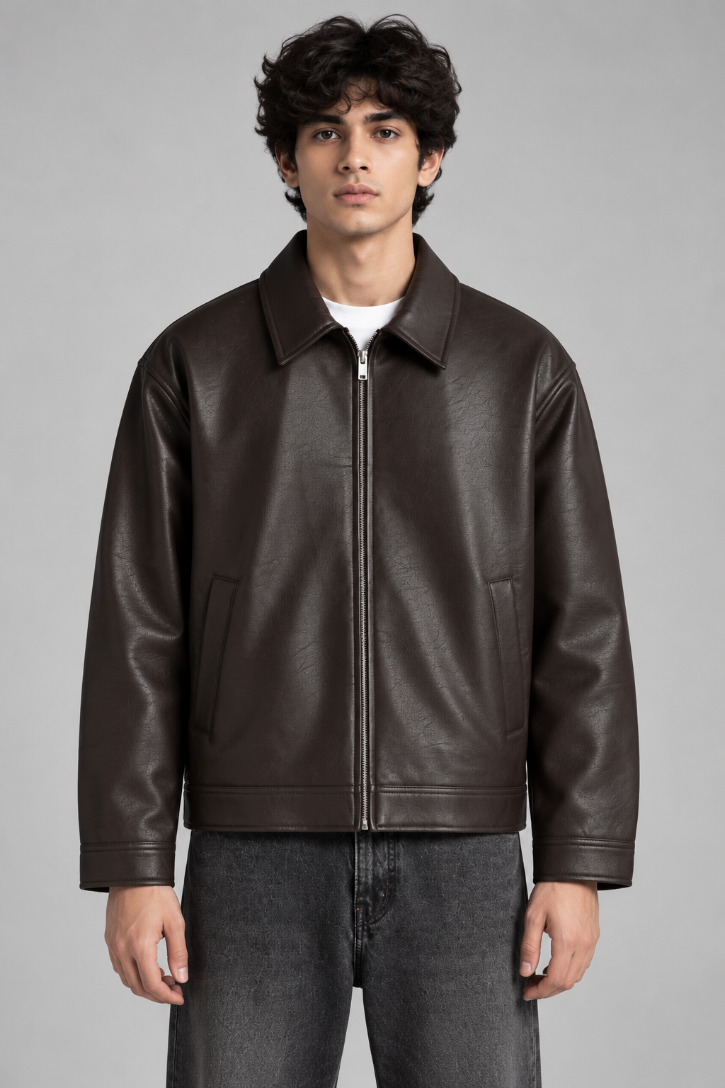 Brown Leather Jacket – Premium Streetwear Jacket for Men & Women
