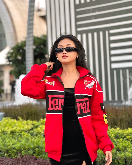 Farrari F1 Vintage Racing jacket: comfortable And partywear At Mercy Wear
