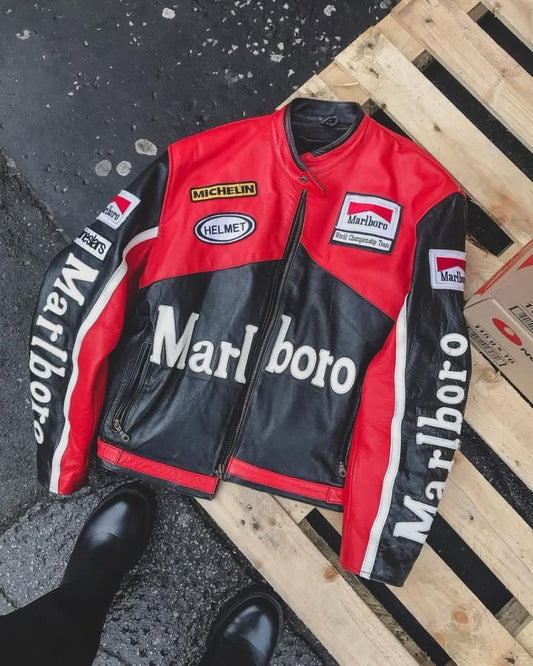 Marlboro F1 Leather Racing Jacket – Iconic Motorsport Heritage