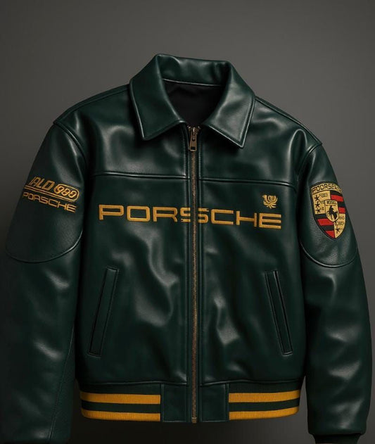 Porsche Vintage Leather Jacket – Timeless Motorsport Style