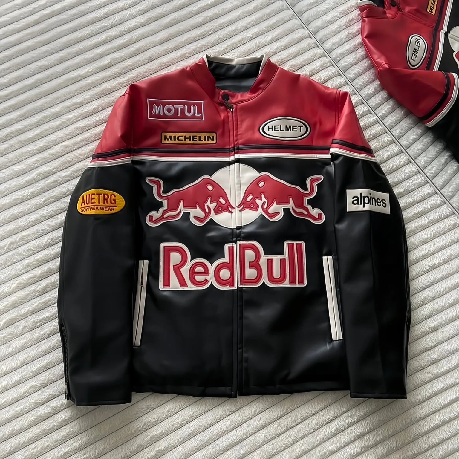 RedBull Racing Leather Jacket | Vintage F1 Streetwear | Mercy Wear ...