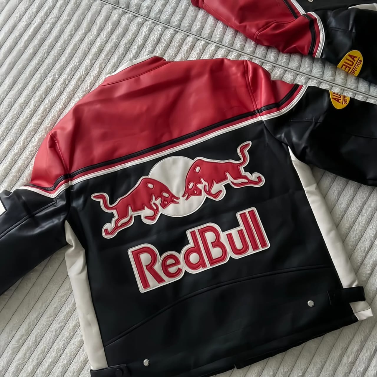 RedBull Racing Leather Jacket – Mercy Wear