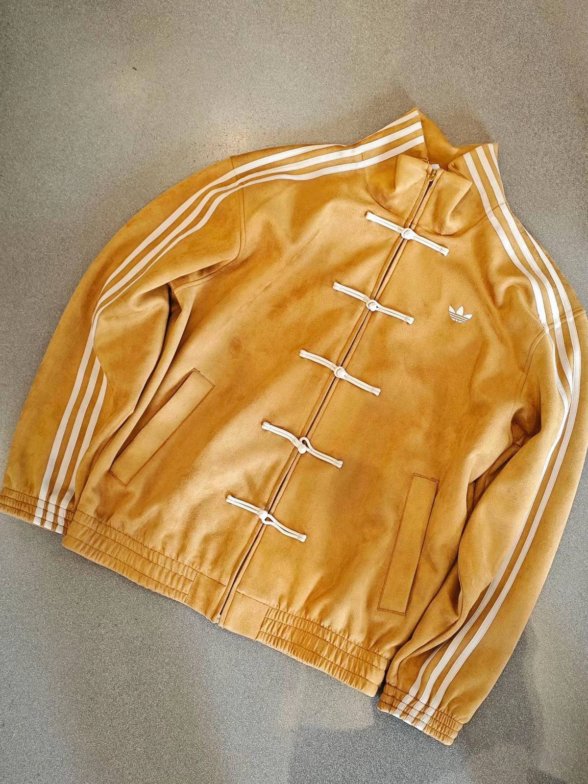 CNY-Inspired Mustard Yellow Suede Jacket – Festive Streetwear Statement