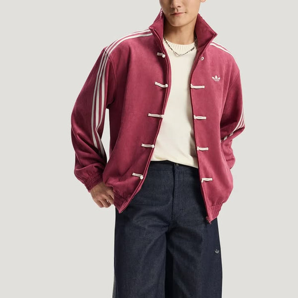 CNY Suede Maroon Jacket – Chinese New Year Urban Streetwear Edition