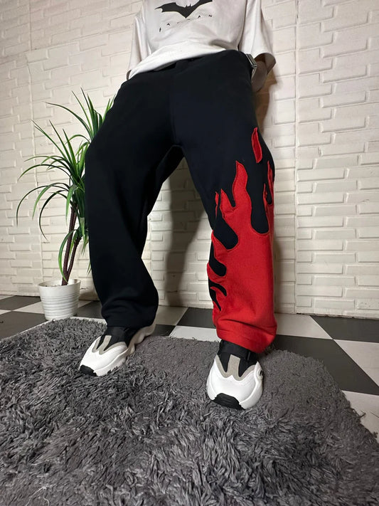 Fire Kick Bottom Cotton Pants – Bold, Flared, Unapologetically You