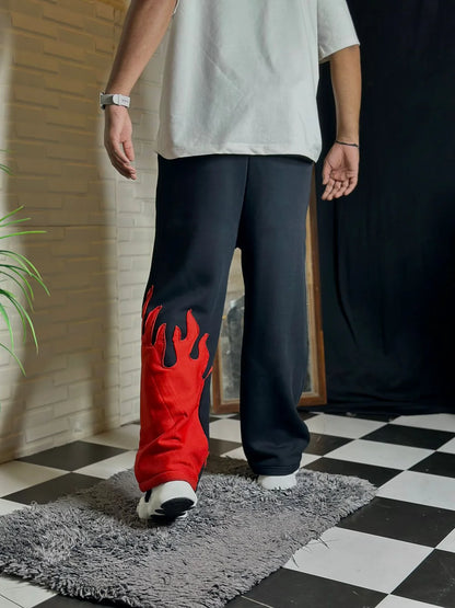 Fire Kick Bottom Cotton Pants – Bold, Flared, Unapologetically You