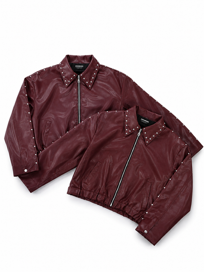 Mercywear Ironbite black studded cropped jacket