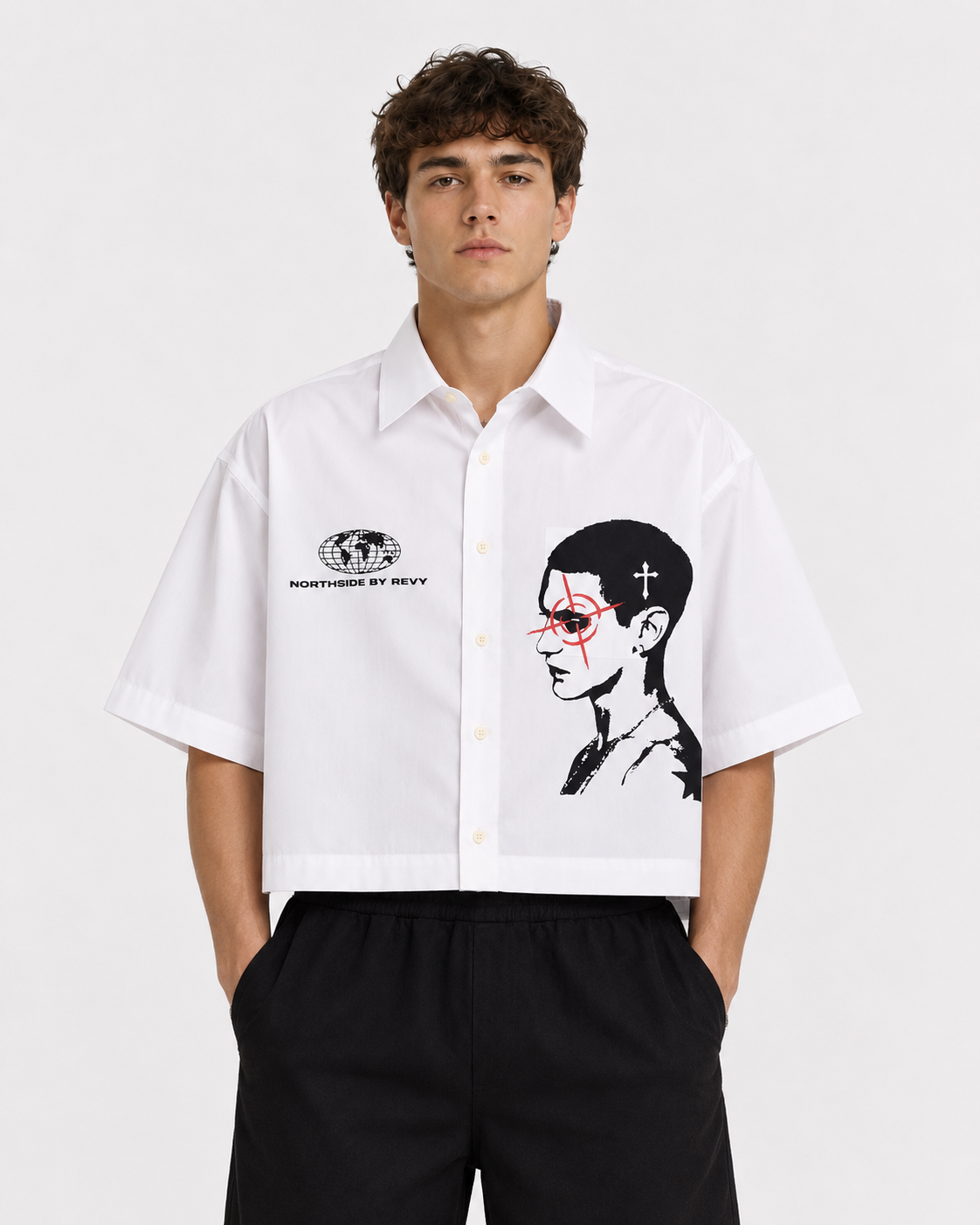 Northside graphic oversized shirt urban streetwear front view