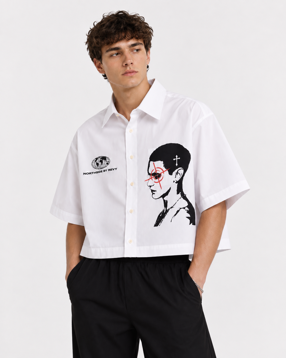 Northside graphic print oversized unisex streetwear shirt