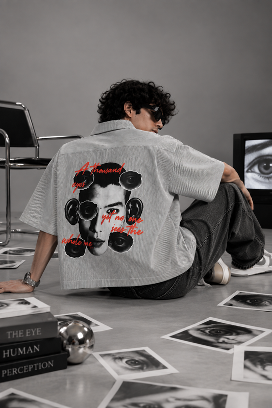 Artistic eye graphic streetwear shirt by Mercywear