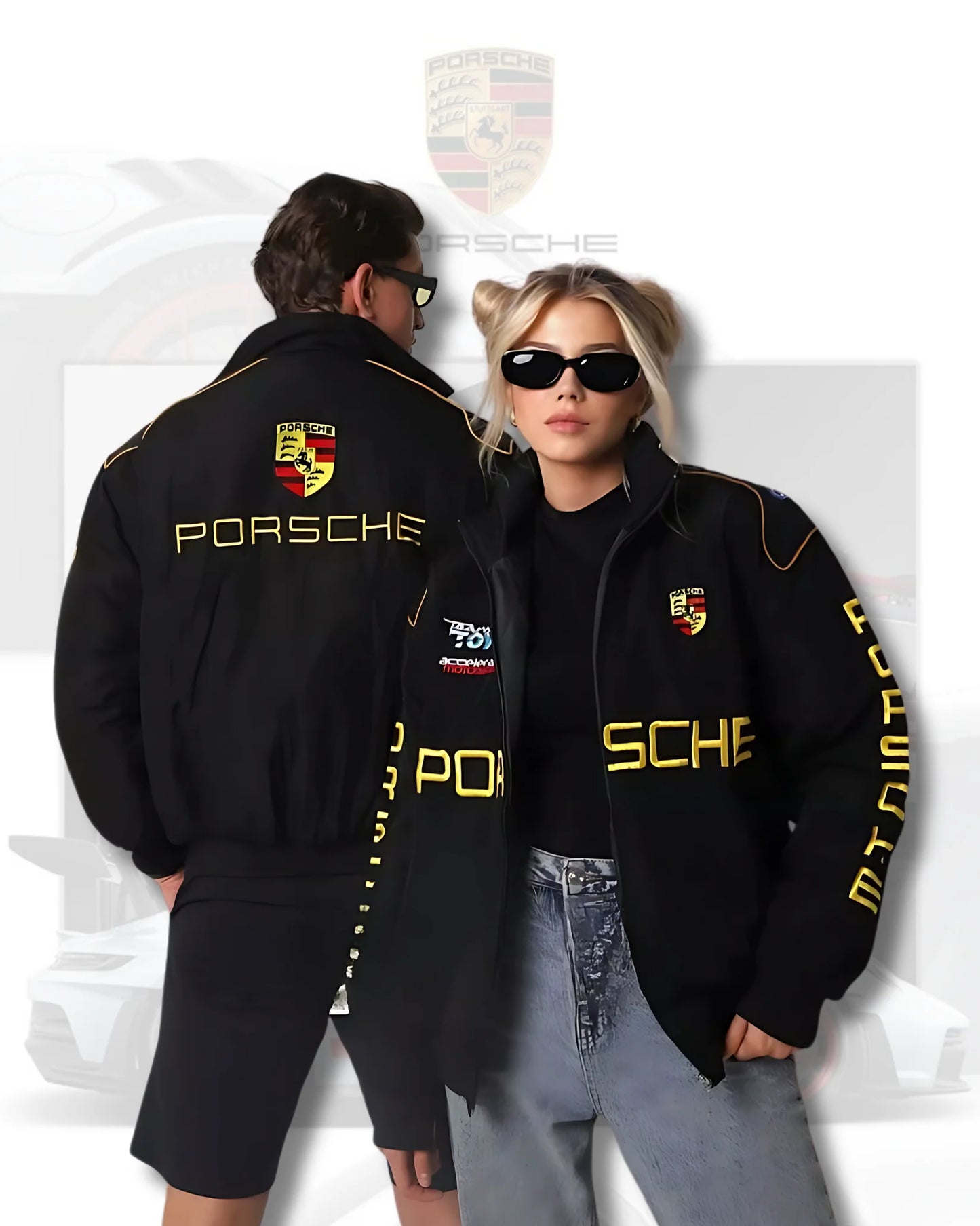 Porsche-Style Motorsport Racing Jacket – Bold Exterior, Premium Comfort