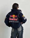 Red Bull Vintage Embroidered Jacket – Classic Motorsport Icon