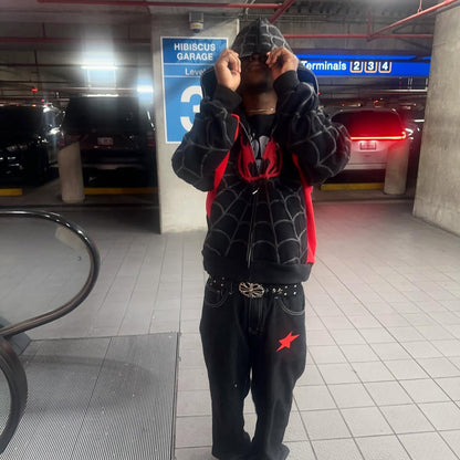 Spidey Society OG Black Zip-Up Jacket – Shadow Edition